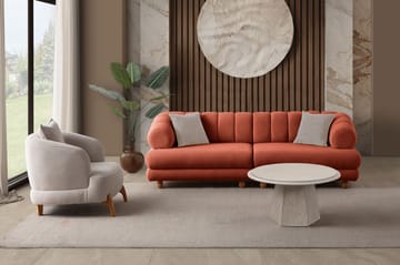Munemori 3-sits Soffa 240x80x95 cm - Tile Red - Möbler - Soffa - 3 sits soffa