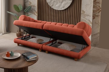 Munemori 3-sits Soffa 240x80x95 cm - Tile Red - Möbler - Soffa - 3 sits soffa
