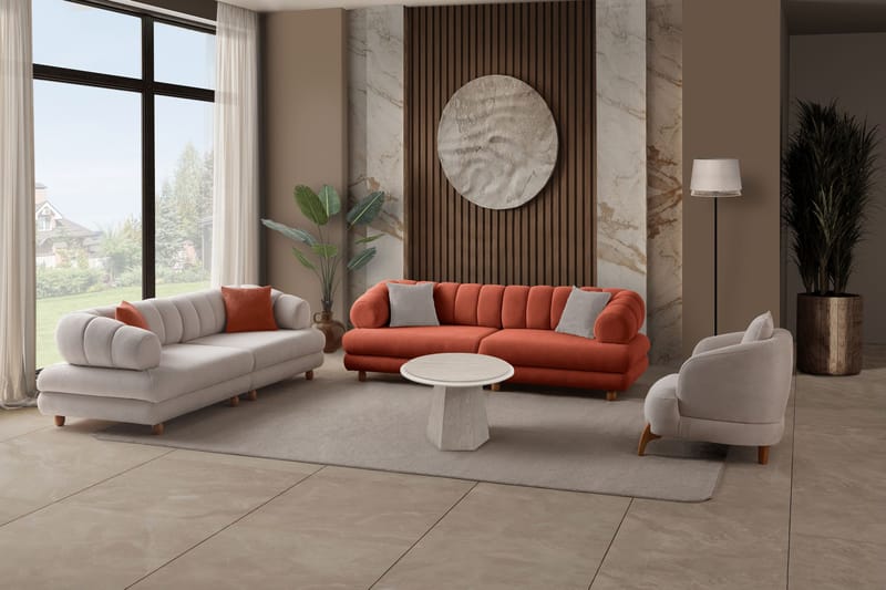 Munemori 3-sits Soffa 240x80x95 cm - Tile Red - Möbler - Soffa - 3 sits soffa