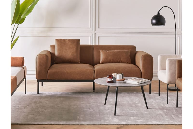 Naklund Soffa 2-sits - Brun/Svart - Möbler - Soffa - 2 sits soffa