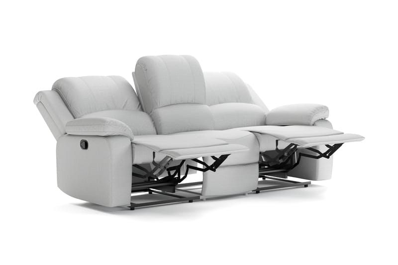 Navarro Recliner Soffgrupp 3+2 - Fällbar soffa fåtölj - Biosoffa i Tyg - Grå - Möbler - Soffa - Soffgrupp