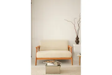 Neyros Soffa 2-sits - Vit - Möbler - Soffa - Sammetssoffa