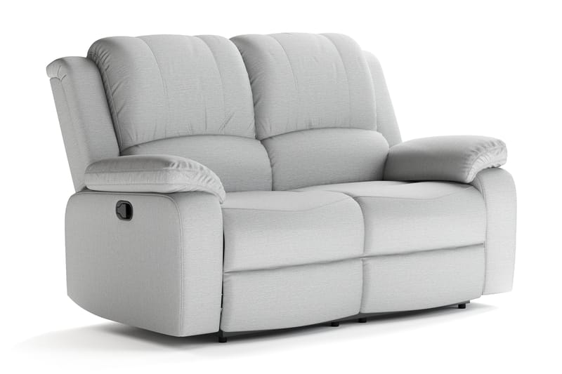 Norbo Liten reclinersoffa - Fällbar soffa 2-sits - Biosoffa i Tyg - Ljusgrå - Möbler - Soffa - Biosoffa & reclinersoffa