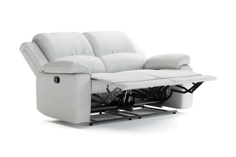 Norbo Liten reclinersoffa - Fällbar soffa 2-sits - Biosoffa i Tyg - Ljusgrå - Möbler - Soffa - Biosoffa & reclinersoffa