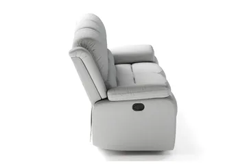 Norbo Reclinersoffa - Fällbar soffa 3-sits - Biosoffa i Tyg - Ljusgrå - Möbler - Soffa - Biosoffa & reclinersoffa