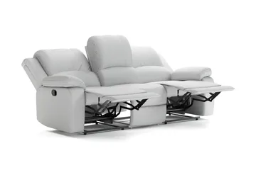 Norbo Reclinersoffa - Fällbar soffa 3-sits - Biosoffa i Tyg - Ljusgrå - Möbler - Soffa - Biosoffa & reclinersoffa