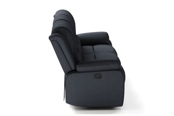 Norbo Reclinersoffa - Fällbar soffa 3-sits - Biosoffa i Tyg - Svart - Möbler - Soffa - Biosoffa & reclinersoffa