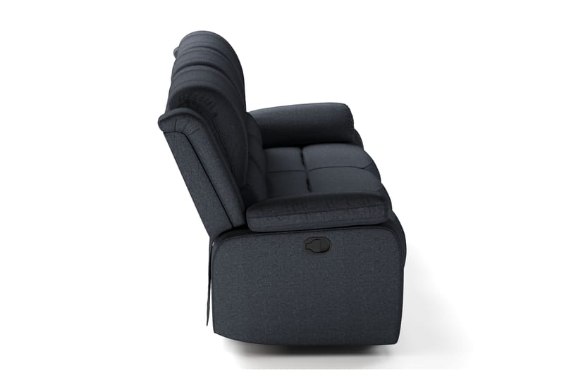 Norbo Reclinersoffa - Fällbar soffa 3-sits - Biosoffa i Tyg - Svart - Möbler - Soffa - Biosoffa & reclinersoffa