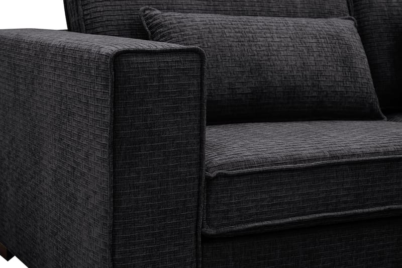 Nova 4-sits Högervänd L-formad Schäslongsoffa i Manchester - Grå - Möbler - Soffa - Divansoffa & schäslongsoffa - 4 sits soffa med divan