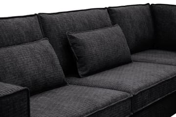 Nova 4-sits Högervänd L-formad Schäslongsoffa i Manchester - Grå - Möbler - Soffa - Divansoffa & schäslongsoffa - 4 sits soffa med divan