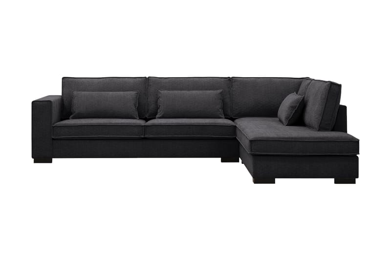Nova 4-sits Högervänd L-formad Schäslongsoffa i Manchester - Grå - Möbler - Soffa - Divansoffa & schäslongsoffa - 4 sits soffa med divan