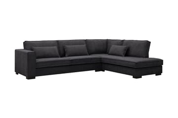 Nova 4-sits Högervänd L-formad Schäslongsoffa i Manchester - Grå - Möbler - Soffa - Divansoffa & schäslongsoffa - 4 sits soffa med divan