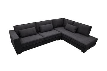 Nova 4-sits Högervänd L-formad Schäslongsoffa i Manchester - Grå - Möbler - Soffa - Divansoffa & schäslongsoffa - 4 sits soffa med divan