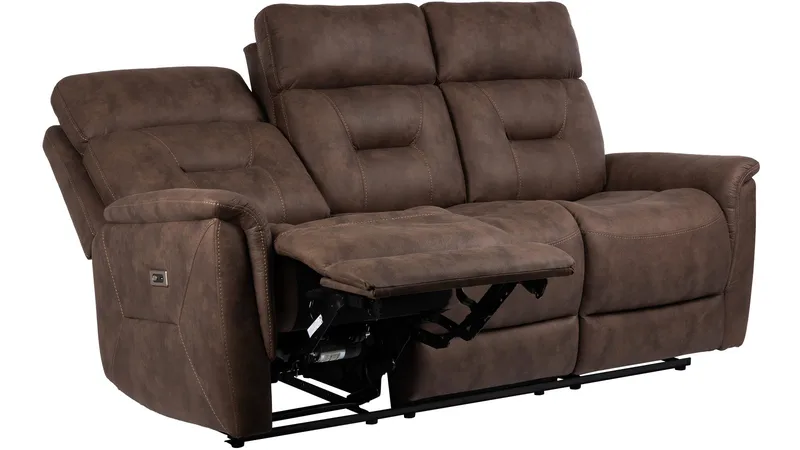 Novira 3-sits reclinersoffa Elektrisk - Brun - Möbler - Soffa - Biosoffa & reclinersoffa
