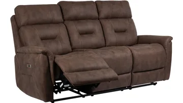 Novira 3-sits reclinersoffa Elektrisk - Brun - Möbler - Soffa - Biosoffa & reclinersoffa