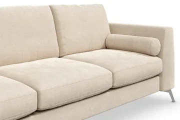 Ocean Lyx 3-sits Sammetssoffa - Beige - Möbler - Soffa - Sammetssoffa