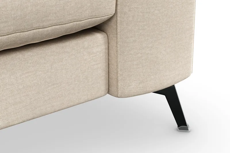 Ocean Lyx 3-sits Sammetssoffa - Beige - Möbler - Soffa - Sammetssoffa