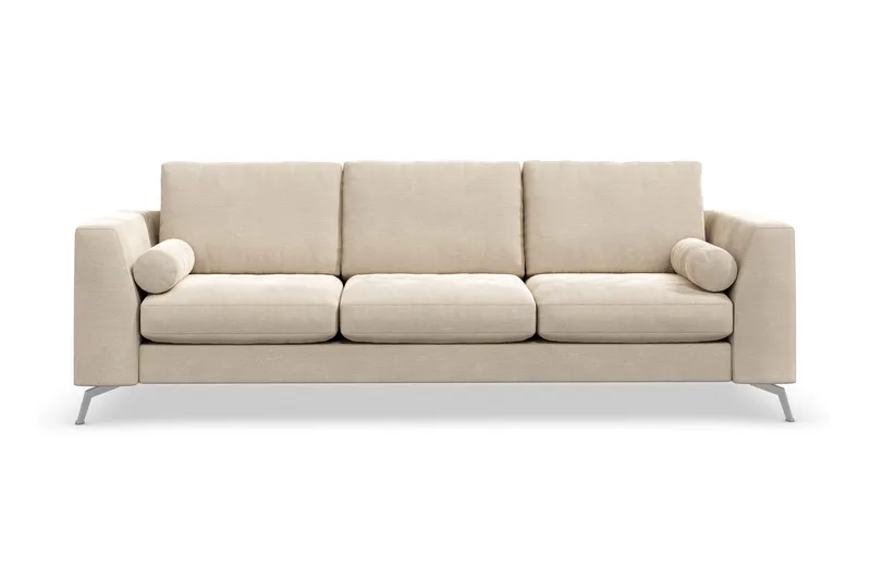 Ocean Lyx 3-sits Sammetssoffa, Beige