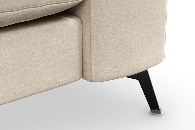 Ocean Lyx 3-sits Sammetssoffa - Beige - Möbler - Soffa - 2 sits soffa