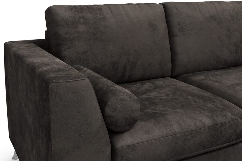 Ocean Lyx 3-sits Sammetssoffa - Mörkgrå - Möbler - Soffa - Sammetssoffa