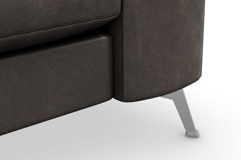 Ocean Lyx 3-sits Soffa i Konstläder - Mörkgrå - Möbler - Soffa - Skinnsoffa