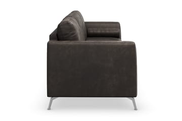 Ocean Lyx 3-sits Soffa i Konstläder - Mörkgrå - Möbler - Soffa - Skinnsoffa