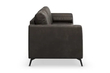Ocean Lyx 3-sits Soffa i Konstläder - Mörkgrå - Möbler - Soffa - Skinnsoffa