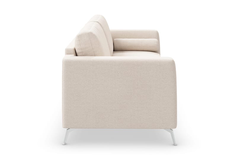 Ocean Lyx 3-sits Soffa med Nackrullar 222 cm i Chenille - Beige - Möbler - Soffa - 3 sits soffa
