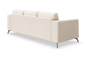 Ocean Lyx 4-sits Chenillesoffa med Nackrullar - Beige - Möbler - Soffa - 4 sits soffa