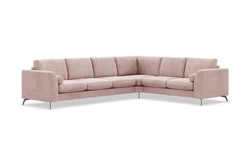 Ocean Lyx 5-sits Vändbar L-formad Hörnsoffa i Manchester - Rosa - Möbler - Soffa - Hörnsoffa