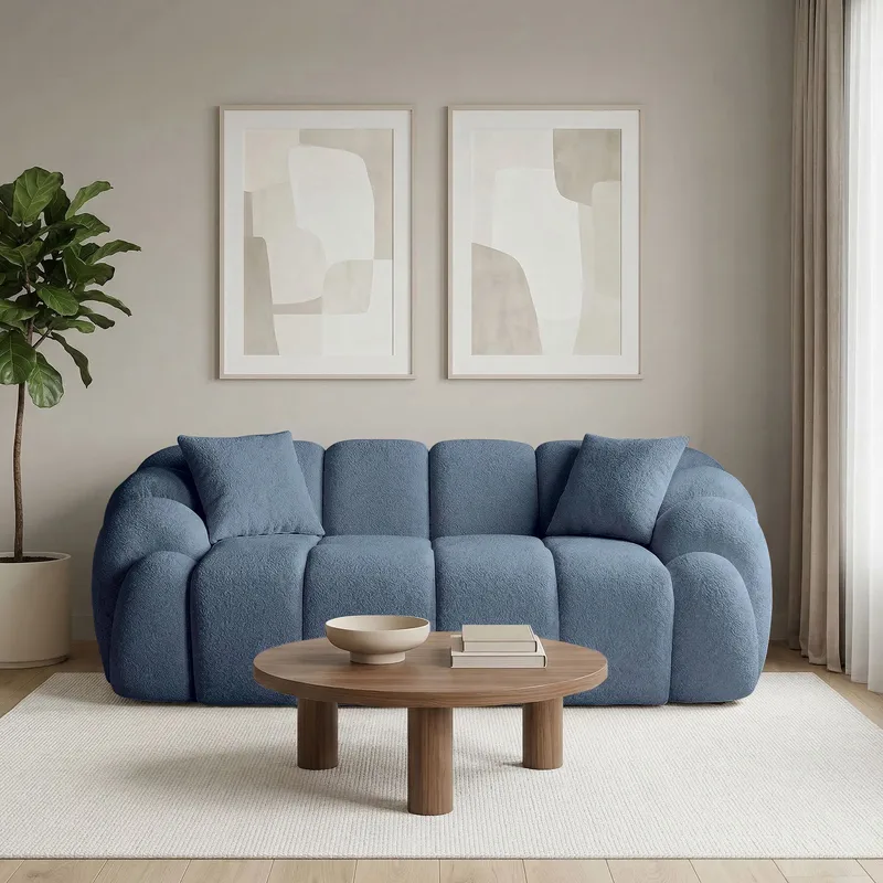 Octavio 2-sitssoffa 199x70x80 cm - Marinblå - Möbler - Soffa - 2 sits soffa