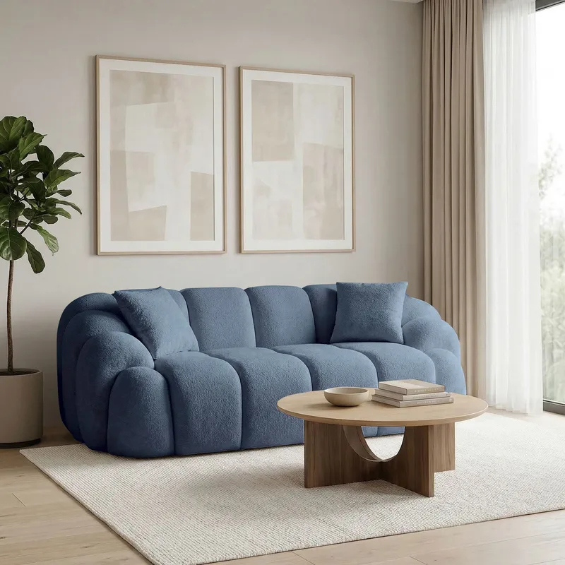 Octavio 2-sitssoffa 199x70x80 cm - Marinblå - Möbler - Soffa - 2 sits soffa