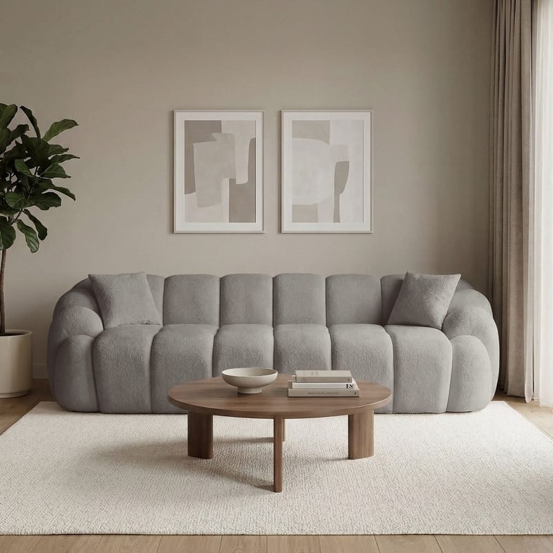 Octavio 4-sitssoffa 268x70x80 cm - Grå - Möbler - Soffa - 4 sits soffa