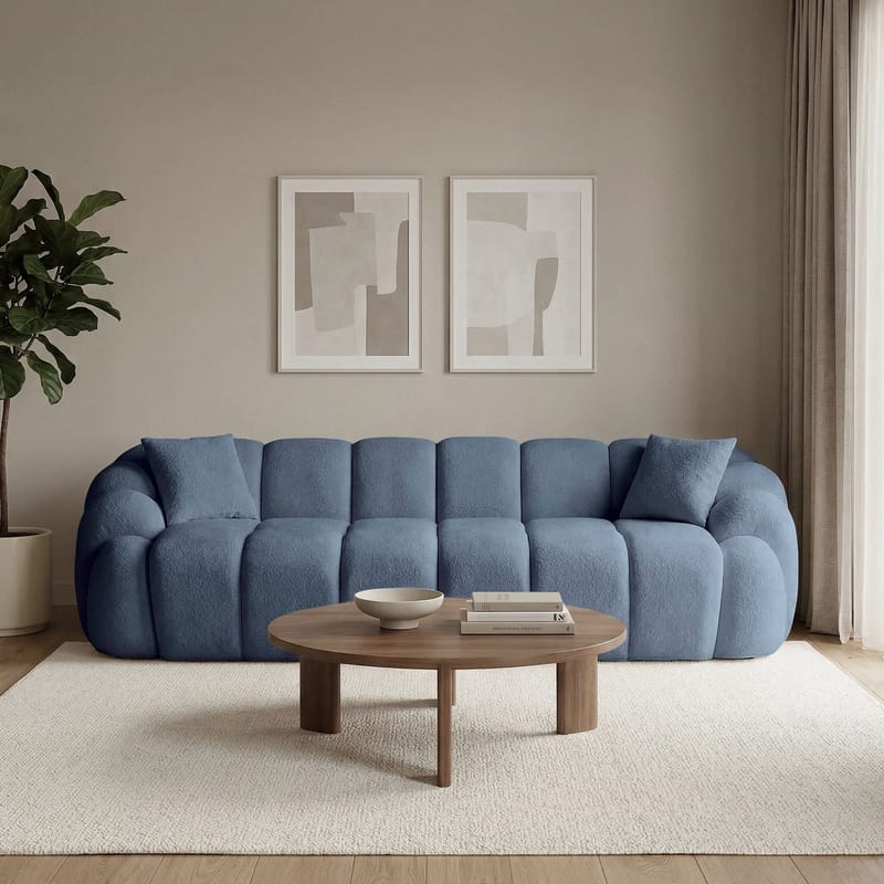 Octavio 4-sitssoffa 268x70x80 cm - Marinblå - Möbler - Soffa - 4 sits soffa