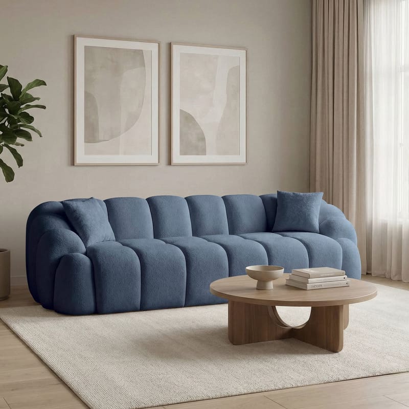 Octavio 4-sitssoffa 268x70x80 cm - Marinblå - Möbler - Soffa - 4 sits soffa