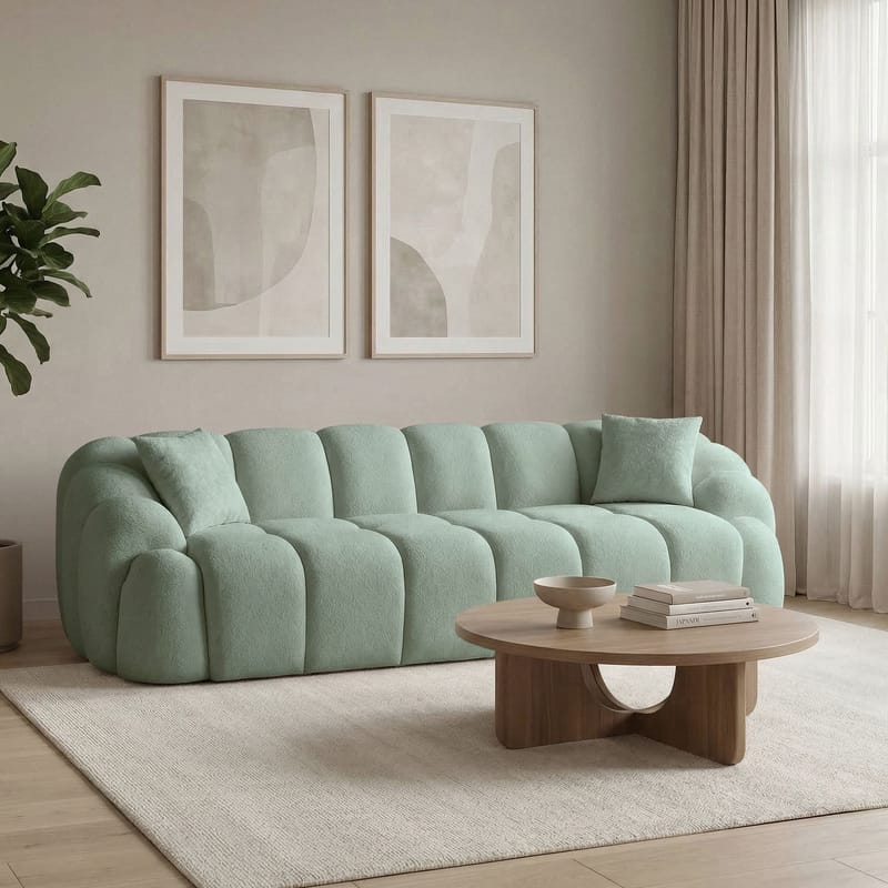 Octavio 4-sitssoffa 268x70x80 cm - turkos - Möbler - Soffa - 4 sits soffa