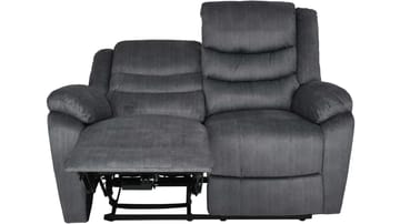 Olvani 2-sits Reclinersoffa i tyg elektrisk - Grå - Möbler - Soffa - Biosoffa & reclinersoffa