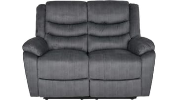 Olvani 2-sits Reclinersoffa i tyg elektrisk - Grå - Möbler - Soffa - Biosoffa & reclinersoffa