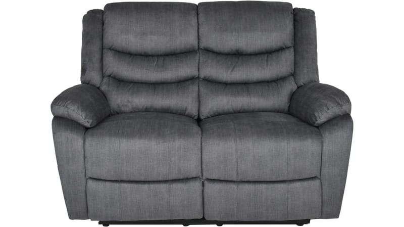 Olvani 2-sits Reclinersoffa i tyg elektrisk - Grå - Möbler - Soffa - Biosoffa & reclinersoffa