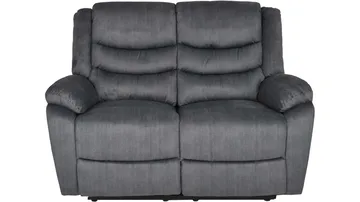 Olvani 2-sits Reclinersoffa i tyg elektrisk - Grå - Möbler - Soffa - Biosoffa & reclinersoffa