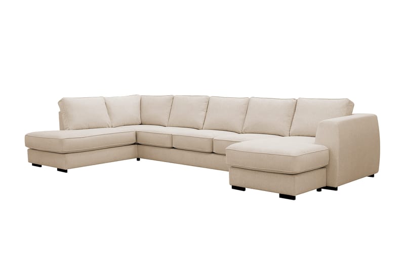 Optus 6-sits U-soffa med Divan och schäslong höger - Beige - Möbler - Soffa - U-soffa