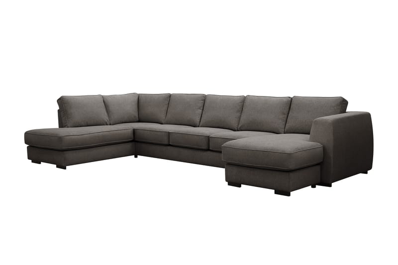 Optus 6-sits U-soffa med Divan och schäslong höger - Mörkgrå - Möbler - Soffa - U-soffa