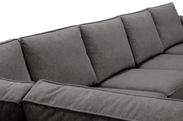 Optus 6-sits U-soffa med Divan och schäslong höger - Mörkgrå - Möbler - Soffa - U-soffa