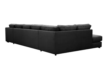 Optus 6-sits U-soffa med Divan och schäslong höger - Svart - Möbler - Soffa - U-soffa