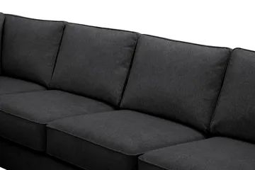 Optus 6-sits U-soffa med Divan och schäslong höger - Svart - Möbler - Soffa - U-soffa