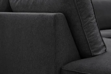 Optus 6-sits U-soffa med Divan och schäslong höger - Svart - Möbler - Soffa - U-soffa