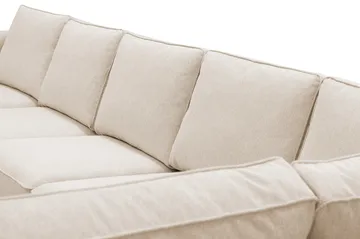 Optus 6-sits U-soffa med Divan och schäslong vänster - Beige - Möbler - Soffa - U-soffa