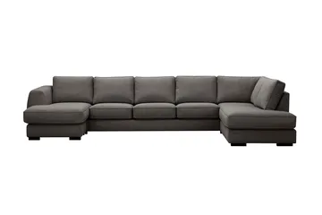Optus 6-sits U-soffa med Divan och schäslong vänster - Mörkgrå - Möbler - Soffa - U-soffa