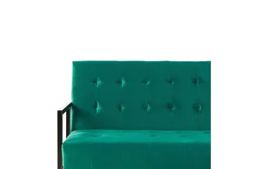 Ordsbo Soffa 3-sits - Guld/Grön - Möbler - Soffa - Sammetssoffa