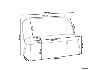 Osbyn Soffa 2-sits - Svart/Grå - Möbler - Soffa - 2 sits soffa